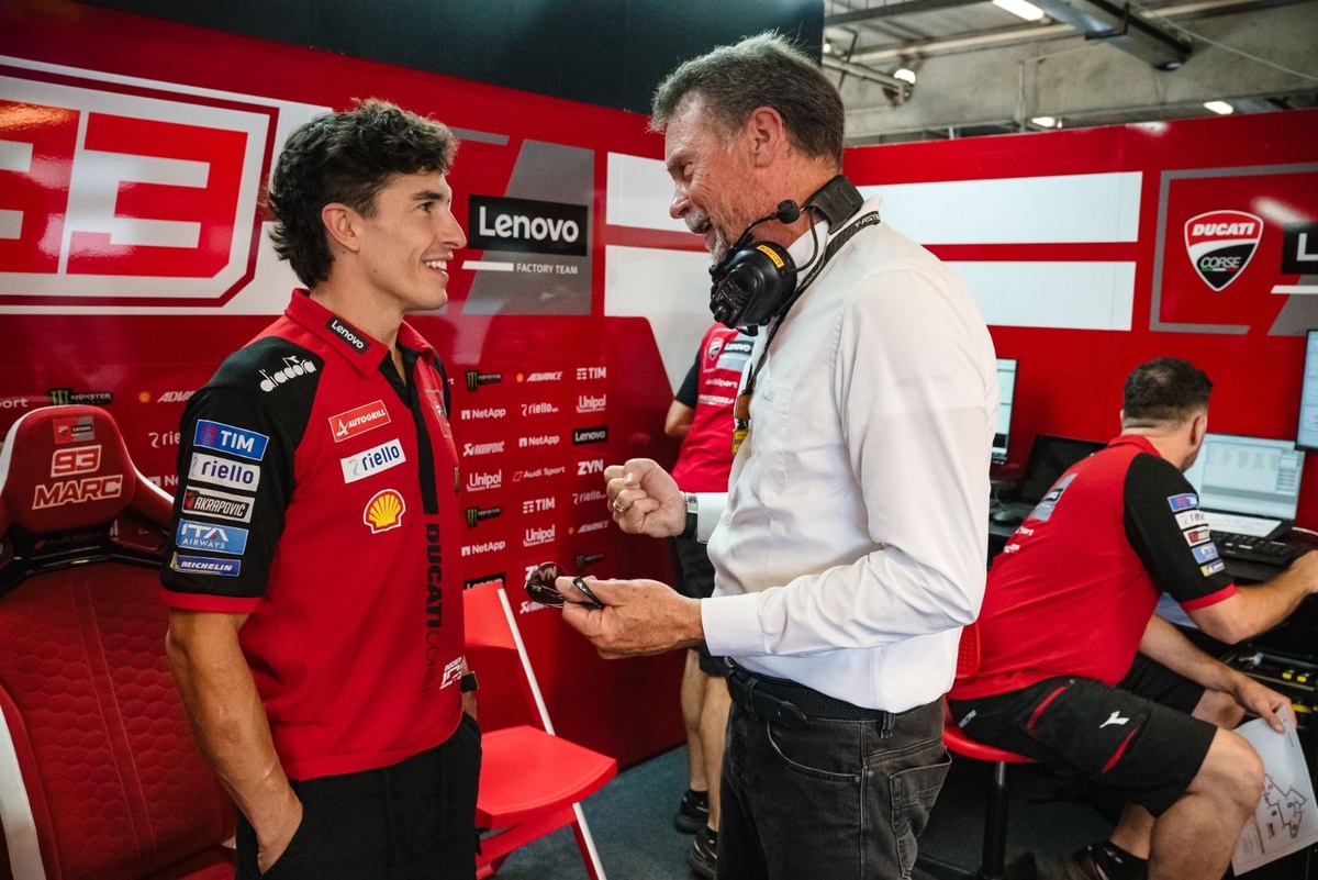 Pirelli's test in Brno ends with Aprilia on top and Marquez suffering a minor crash