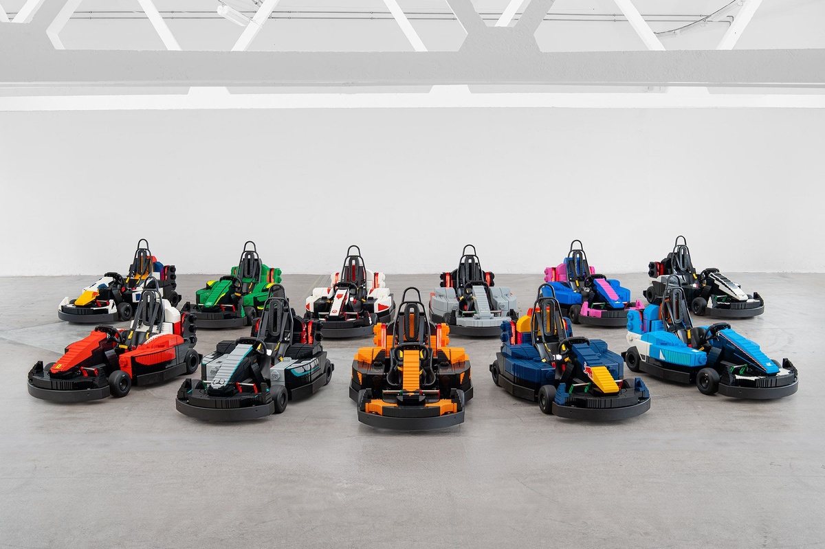 F1 Drivers Take Lego Mini Cars to the 2024 British GP