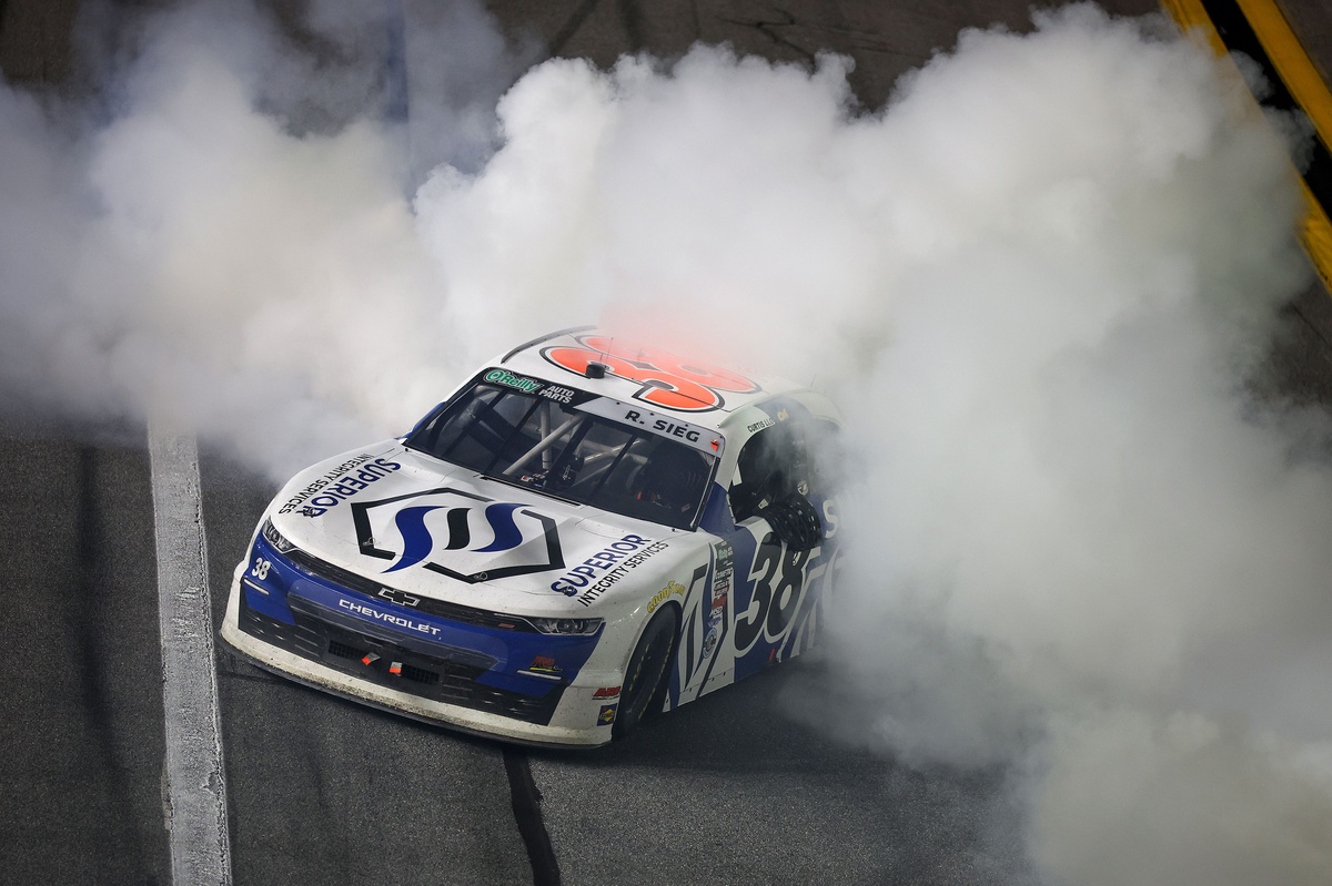 Ryan Sieg wins first NASCAR O'Reilly race after 13 years of trying
