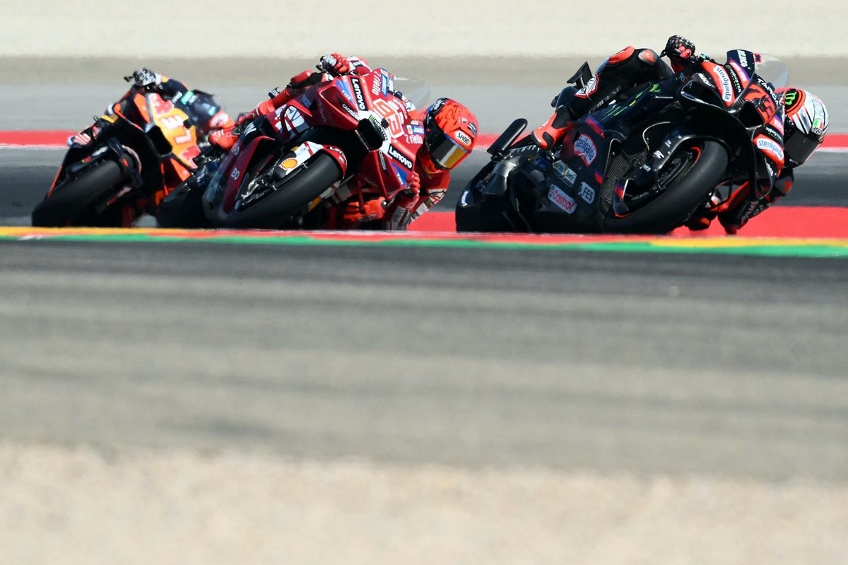 Watch Marquez & Bezzecchi’s epic slipstream duel for Aragon GP victory