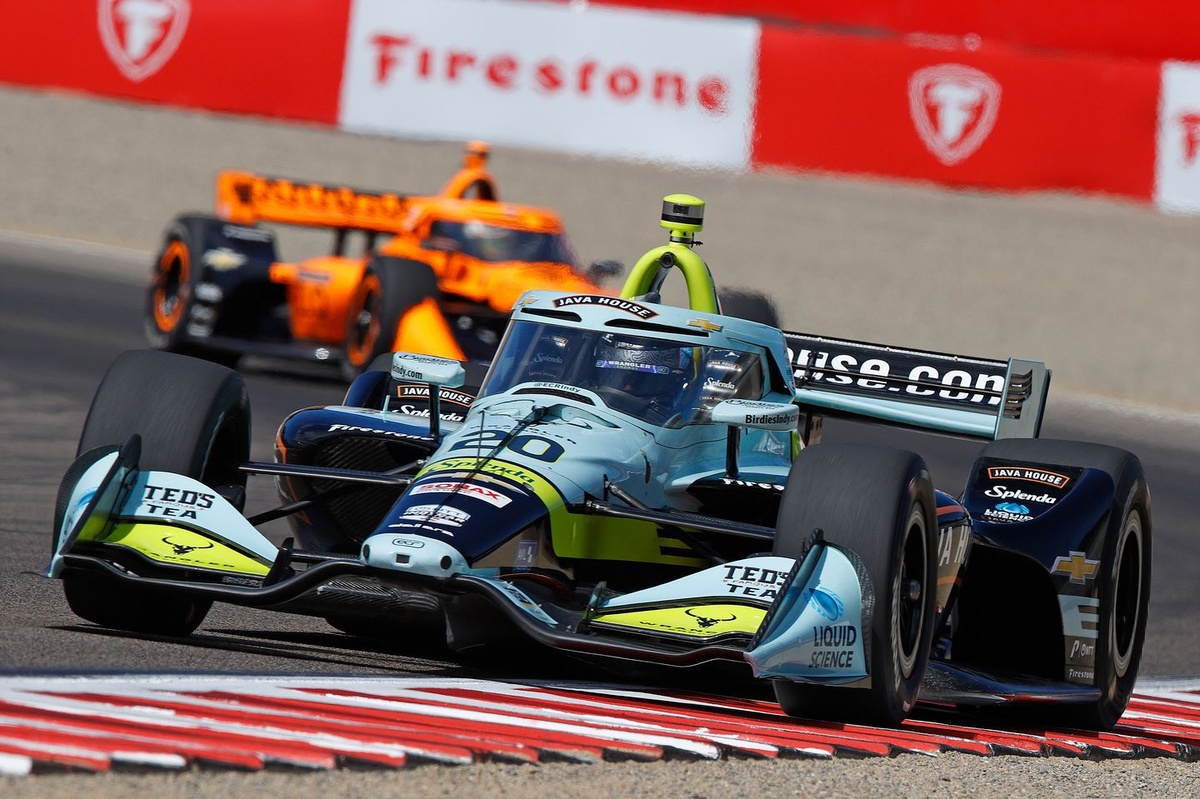Rossi Ends Terrible Year with Laguna Seca IndyCar Podium