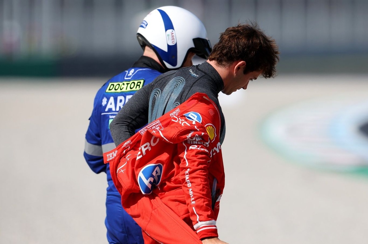 Charles Leclerc Reveals Eye Issues After F1 Monza Crash‏