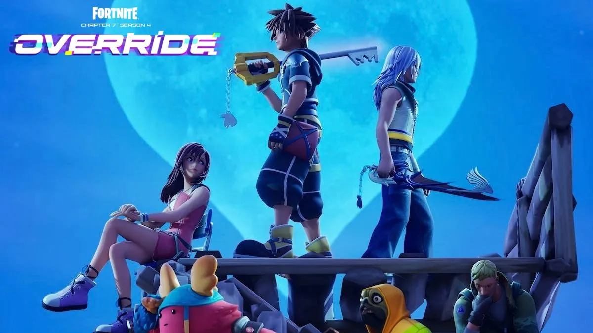 Sora and other Kingdom Hearts skins in Fortnite
