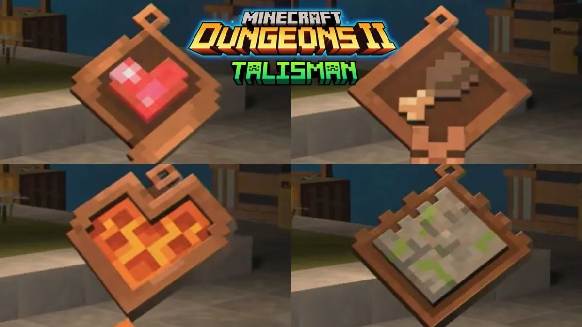 All Confirmed Talismans in Minecraft Dungeons 2
