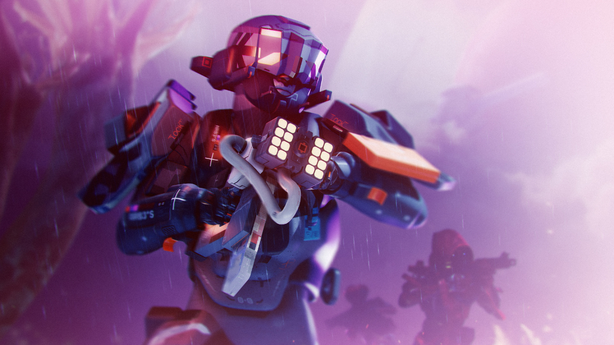 Symbiosis update screenshot featuring a Runner in Marathon.