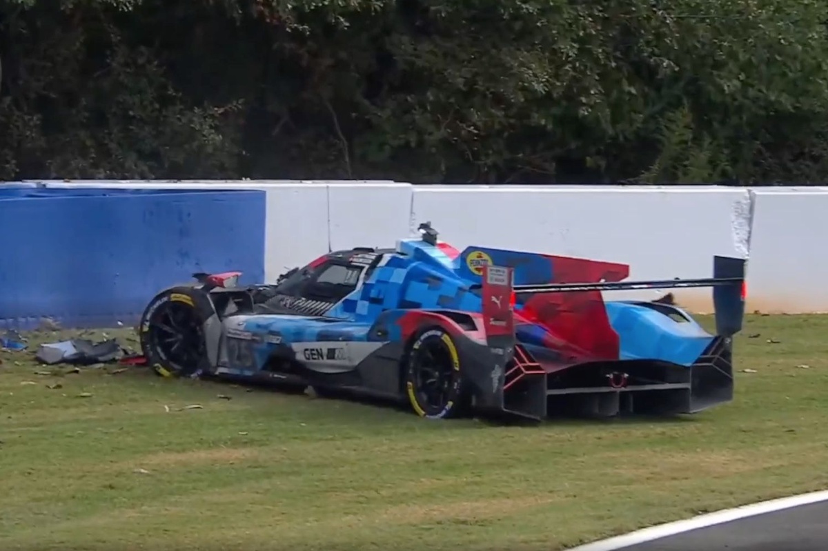 Kevin Magnussen out of Petit Le Mans after airborne crash with Alex Palou